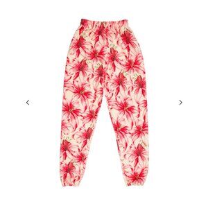Jeremy Scott x Adidas Floral Print Sweatpants w/ Tags Size: XS